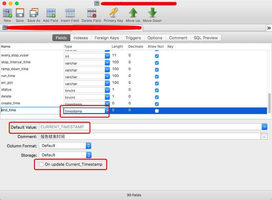 Mysql数据库中CURRENT_TIMESTAMP和ON UPDATE CURRENT_TIMESTAMP区别