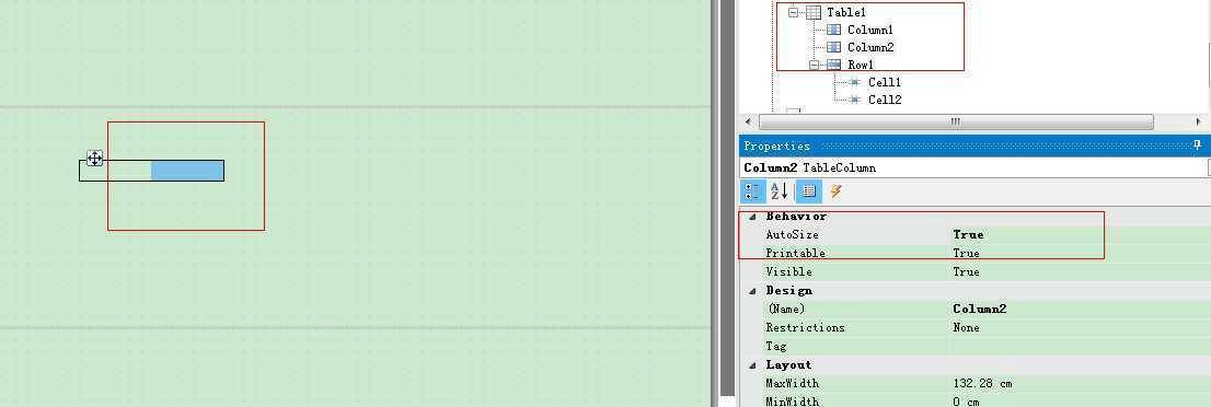 Winform中使用FastReport的DesignReport时怎样设置Table的size自动调整