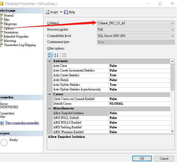 SQL SERVER— 排序规则、数据类型