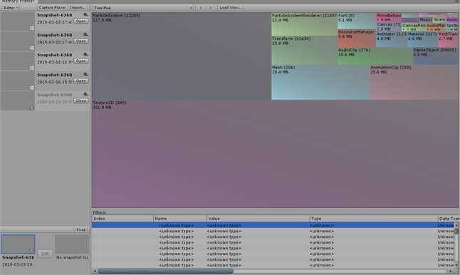 UNITY2018.3 在editor下运行时new memoryprofiler显示 shader占用内存很大的问题在安卓上并没有看到