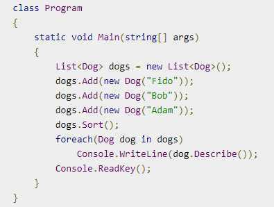 C# 类(9) – 接口 Interface