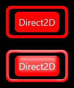 C# 使用 Direct2D 实现斜角效果