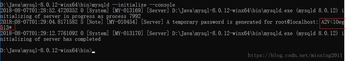 mysql_8.0.12环境配置