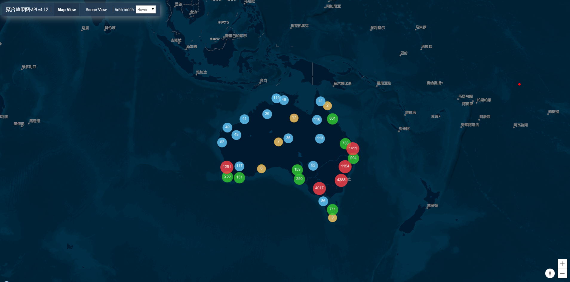 arcgis api 4.x for js 聚合效果图(附源码下载)