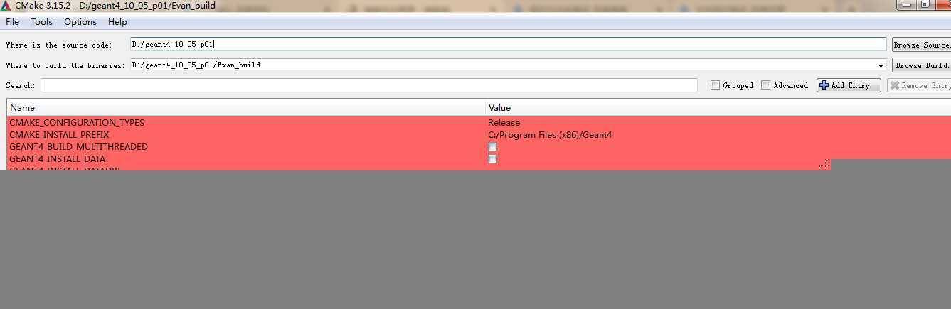 在Win7环境下搭建Geant4工作平台
