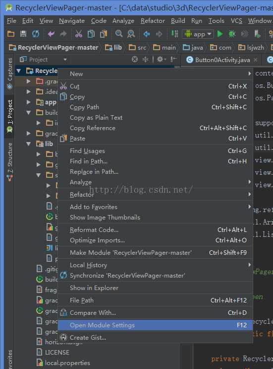 如何在Android Studio中添加RecyclerView-v7支持包