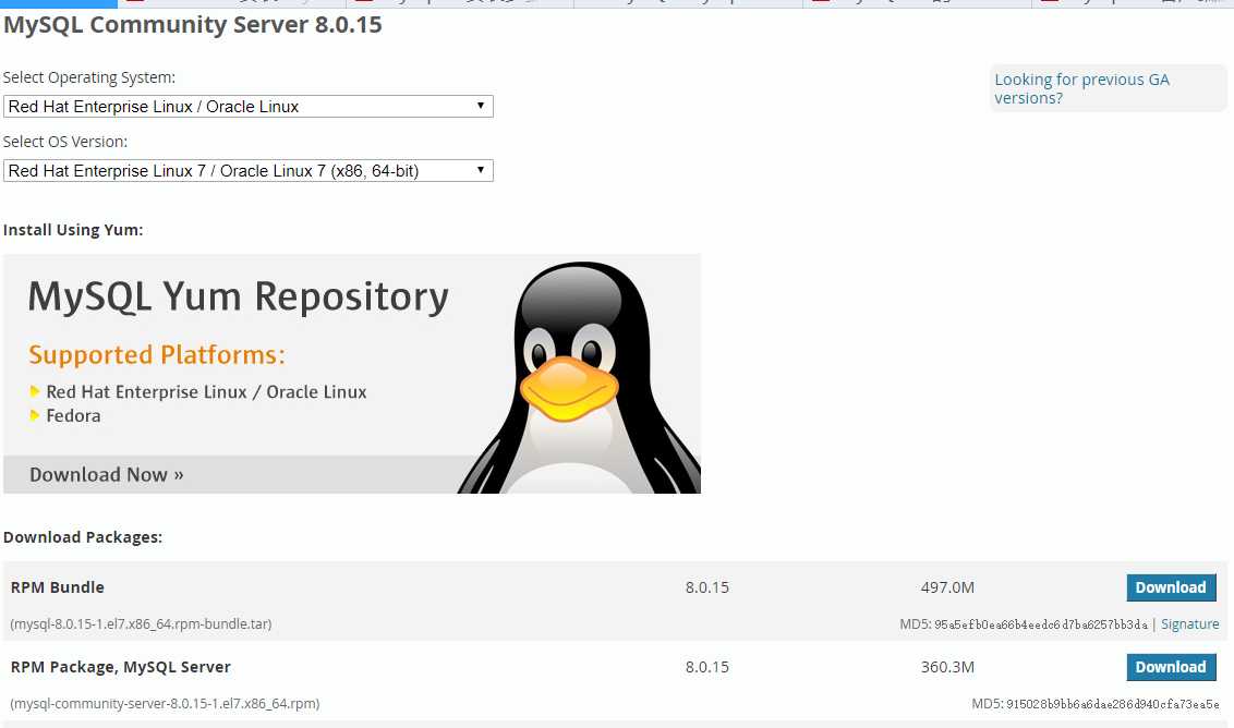mysql8 centos7 安装