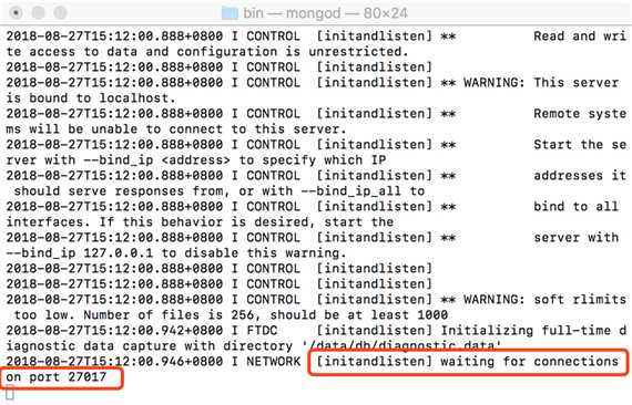 Mac安装使用mongodb