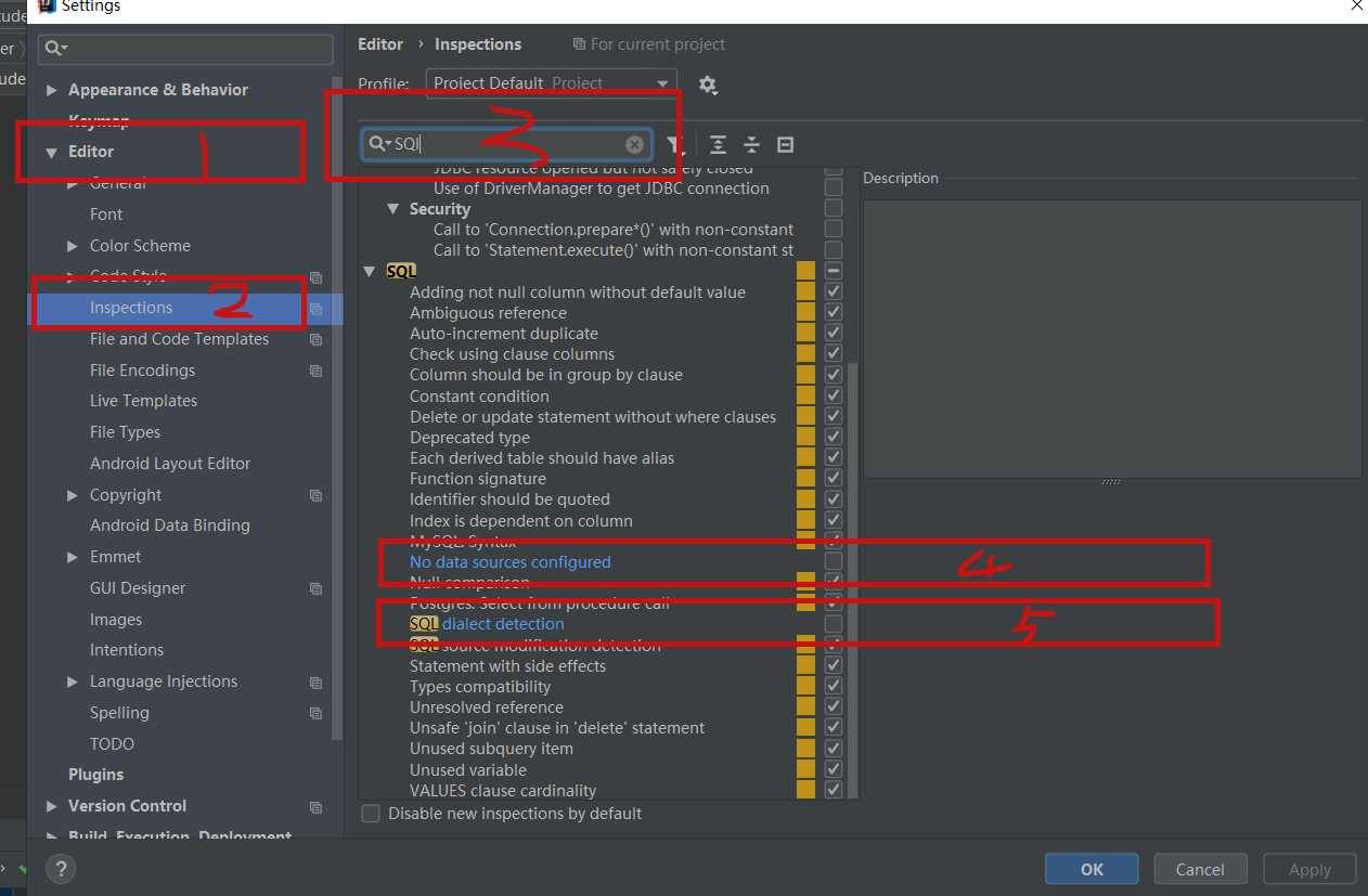 IDEA去除 xml 中Sql语句的背景