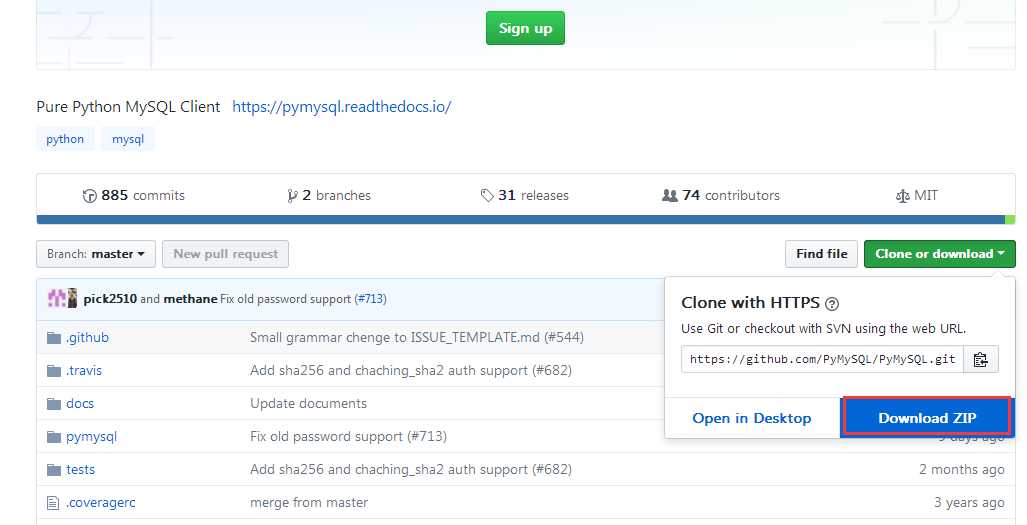 python——pymysql的安装