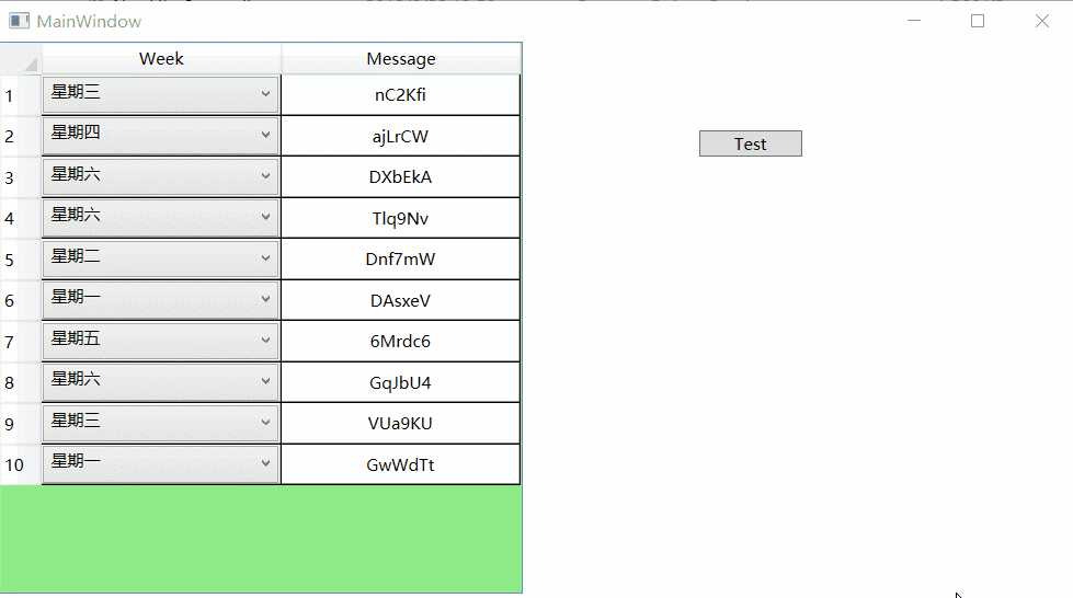 wpf 当DataGrid列模版是ComboBox时，显示信息