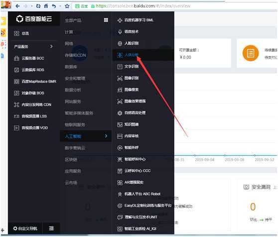 人体分析Demo-百度API