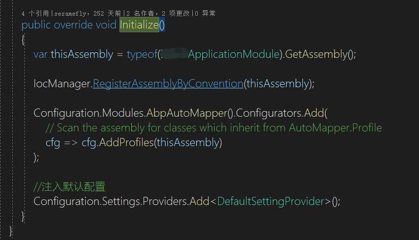 autoMapper dotnetcore webapi 自动添加映射 abp