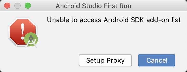 mac Unable to access Android SDK add-on list
