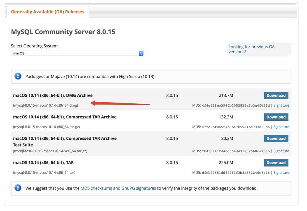 Java：配置环境（Mac）——MySQL