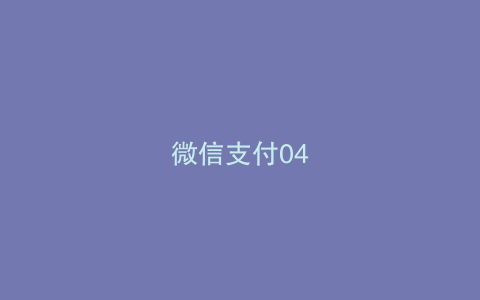 微信支付04