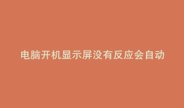 电脑开机显示屏没有反应会自动重启吗