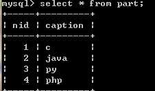 Python学习：Mysql（一）