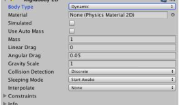 unity2D物理引擎之-Rigidbody 2D