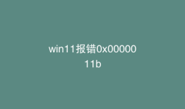 win11报错0x0000011b