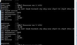 Android使用adb命令查看CPU信息