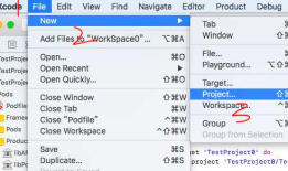 iOS 同一个workspace下创建多个项目编程
