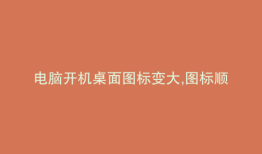 电脑开机桌面图标变大,图标顺序错乱怎么办