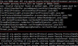 TOMCAT 启动报错 INVALID CHARACTER FOUND IN METHOD NAME. HTTP METHOD NAMES MUST BE TOKENS
