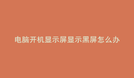 电脑开机显示屏显示黑屏怎么办错码100000e9