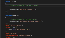 .net持续集成cake篇之使用vs或者vscode来辅助开发cake脚本