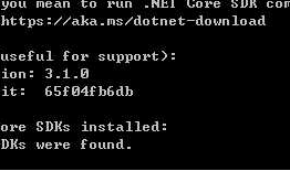 Visual Studio中找不到.Net Core SDK