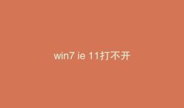 win7 ie 11打不开