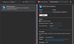 C# 代码规范和质量检查工具 StyleCop.Analyzers