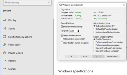 Windows10 家庭版(1903/1909)中用RDPWrapper-v1.6.2和autoupdate补丁开启远程桌面功能