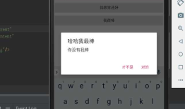 家庭版记账本app进度之对于按钮的点击事件以及线性布局以及（alertdialog）等相关内容的应用测试