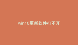 win10更新软件打不开