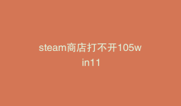 steam商店打不开105win11