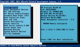 HP Server BIOS实验报告