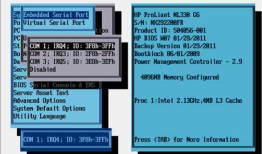 HP Server BIOS实验报告