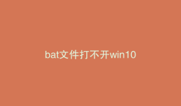 bat文件打不开win10