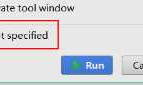 idea中 Application Server not specified