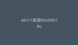 win11报错0xc00014c