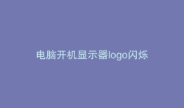 电脑开机显示器logo闪烁