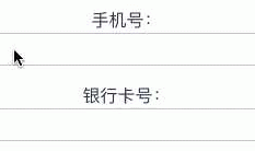 vue手机号按344分隔，银行卡号每4位空格分隔