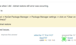 Assets file project.assets.json not found. Run a NuGet package restore