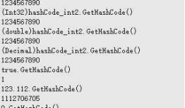 我看C#的Equals()和GetHashCode()方法