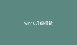win10升级报错