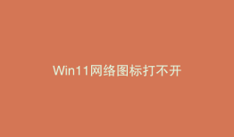 Win11网络图标打不开