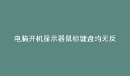 电脑开机显示器鼠标键盘均无反应