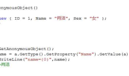 C# - 匿名对象取值